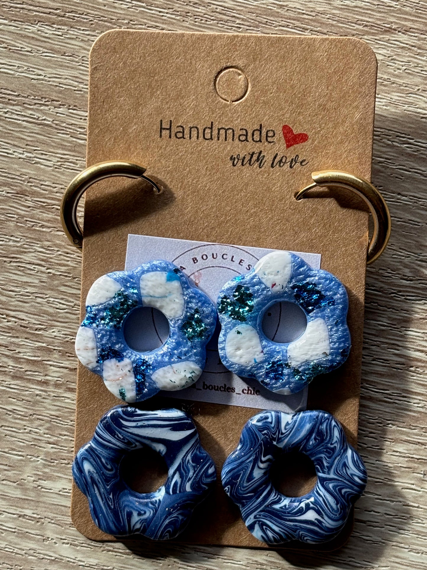 Collection de petites créoles interchangeables