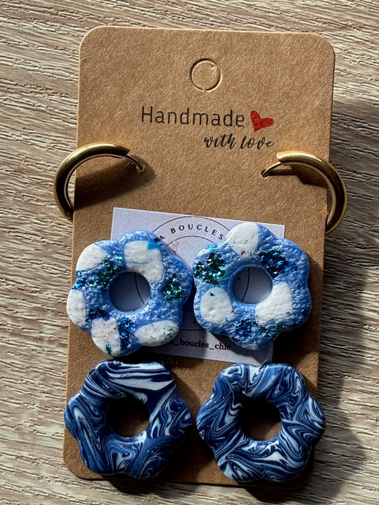 Collection de petites créoles interchangeables