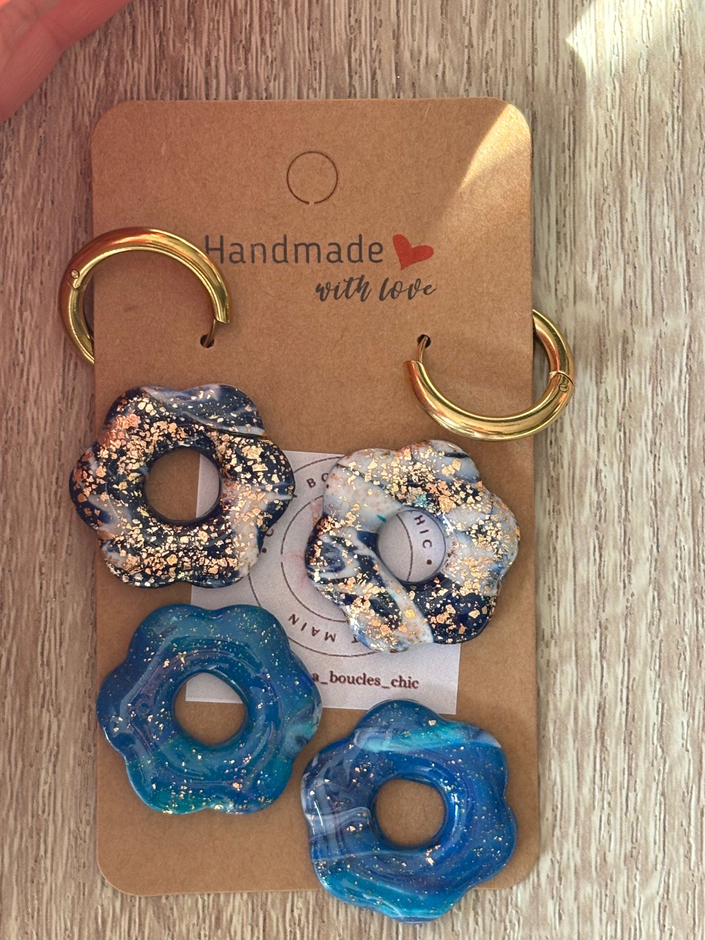 Collection de petites créoles interchangeables