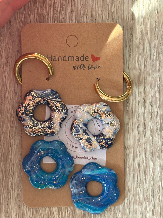 Collection de petites créoles interchangeables